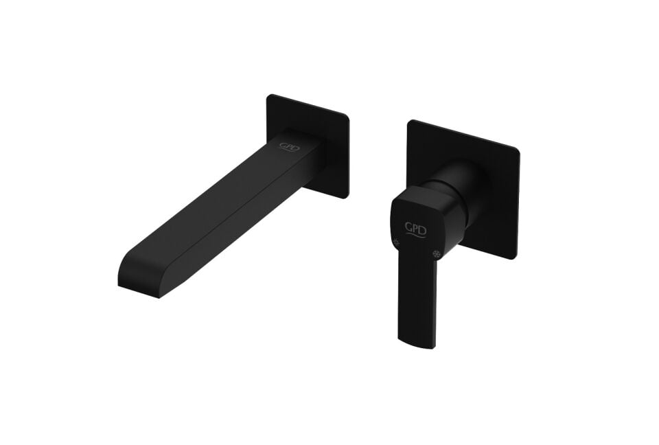 GPD Pedra Ankastre Lavabo Bataryası (Siyah)