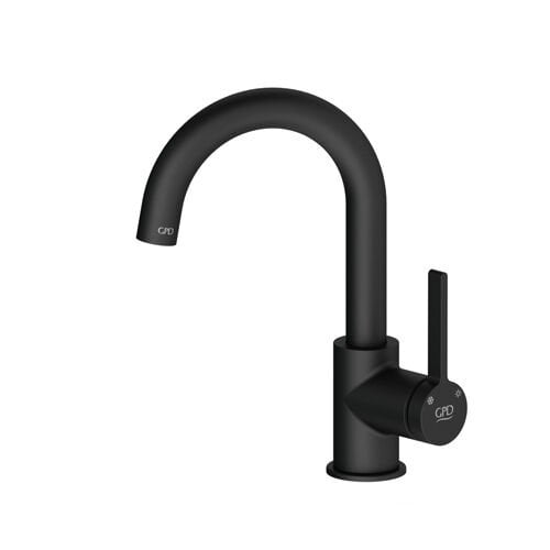 GPD MTL165-S Gildo Tek Gövde Lavabo Bataryası (Siyah)