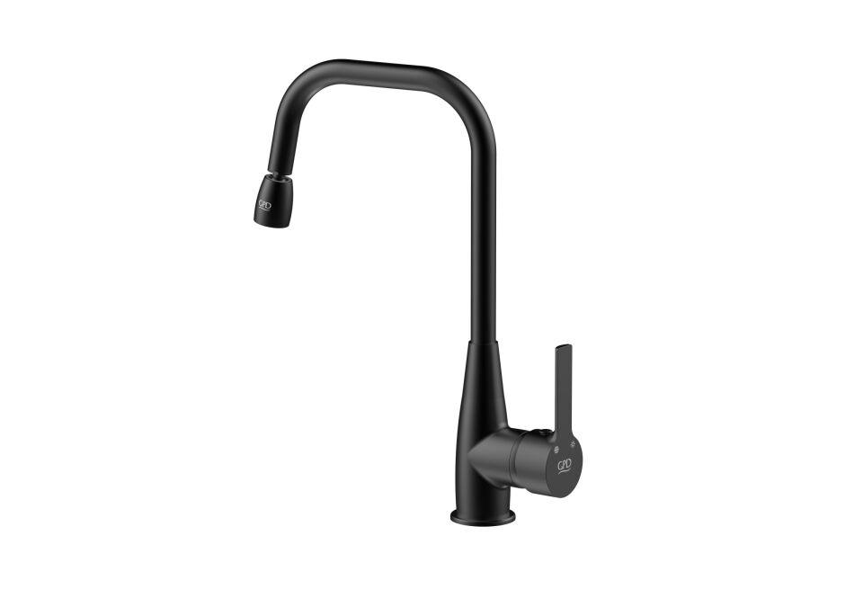 GPD Solus Döner L Borulu Eviye Bataryası (Siyah)