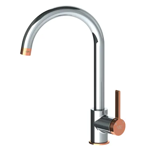 GPD MTE165-K-R Gildo Tek Gövde Eviye Bataryası (Krom - Rose Gold)