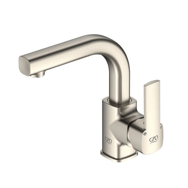 GPD MTL160-FN Pedra Tek Gövde Lavabo Bataryası (Fırçalı Nikel)